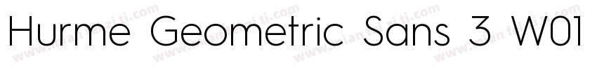 Hurme Geometric Sans 3 W01 Rg字体转换